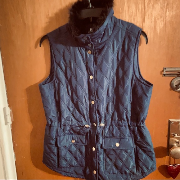 🎖HP🎖Quilted Navy Vest - Picture 9 of 10